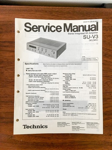 Technics amplificatore - technics, su-v3
